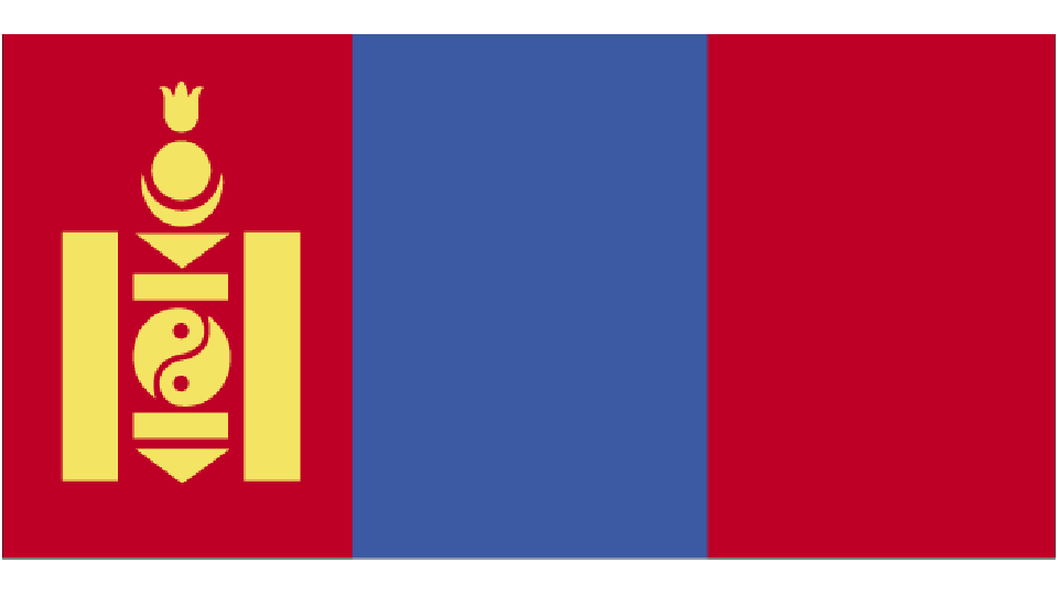 Flag for Mongolia