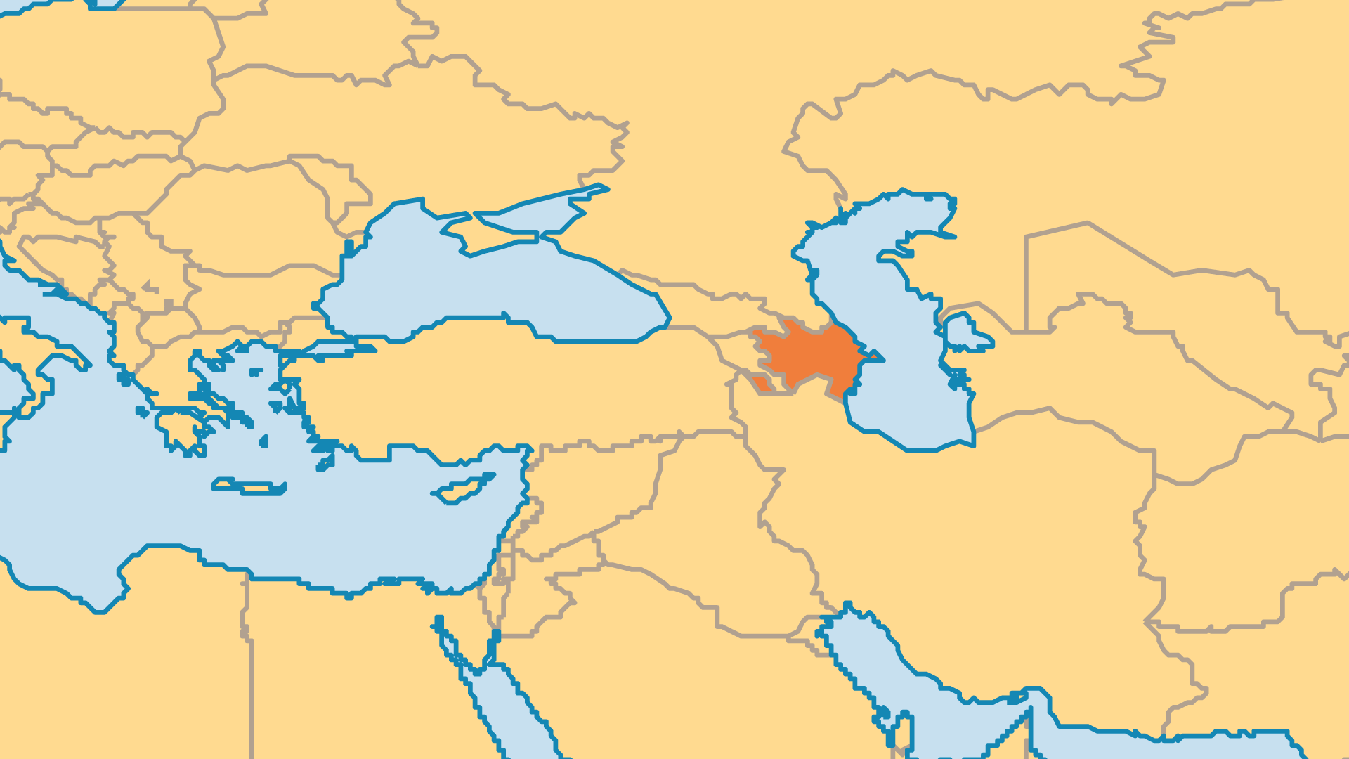 Locator Map for Azerbaijan