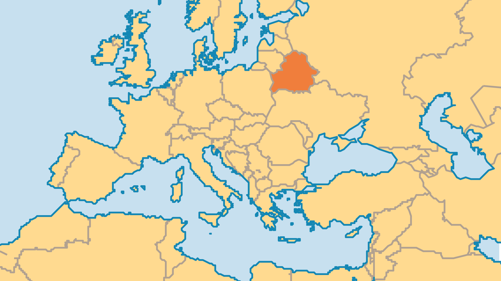 Locator Map for Belarus