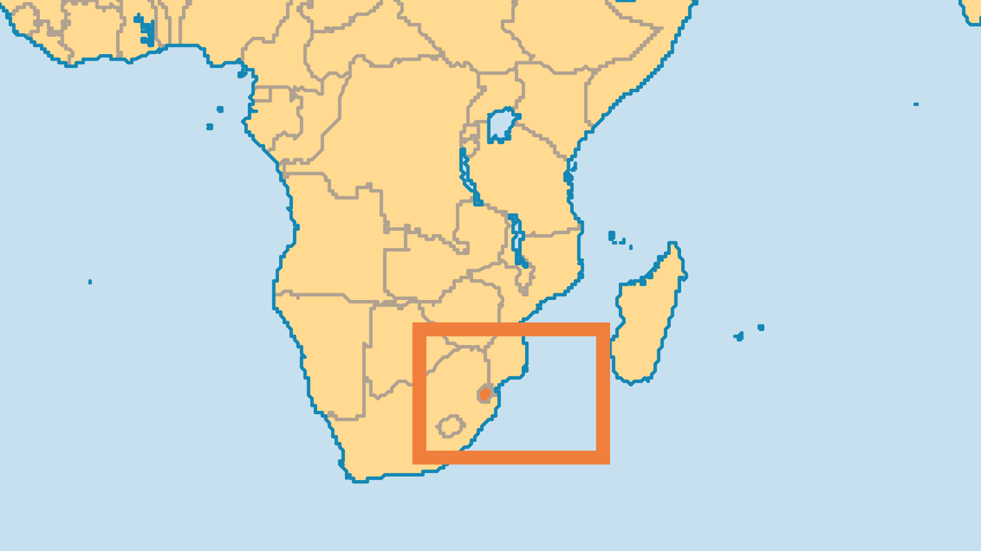 Locator Map for Eswatini