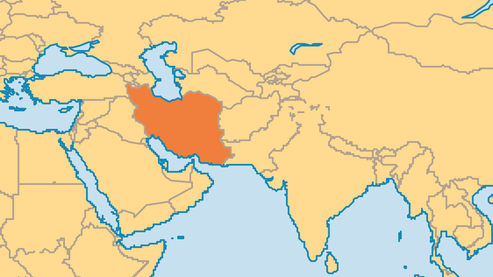 Locator Map for Iran
