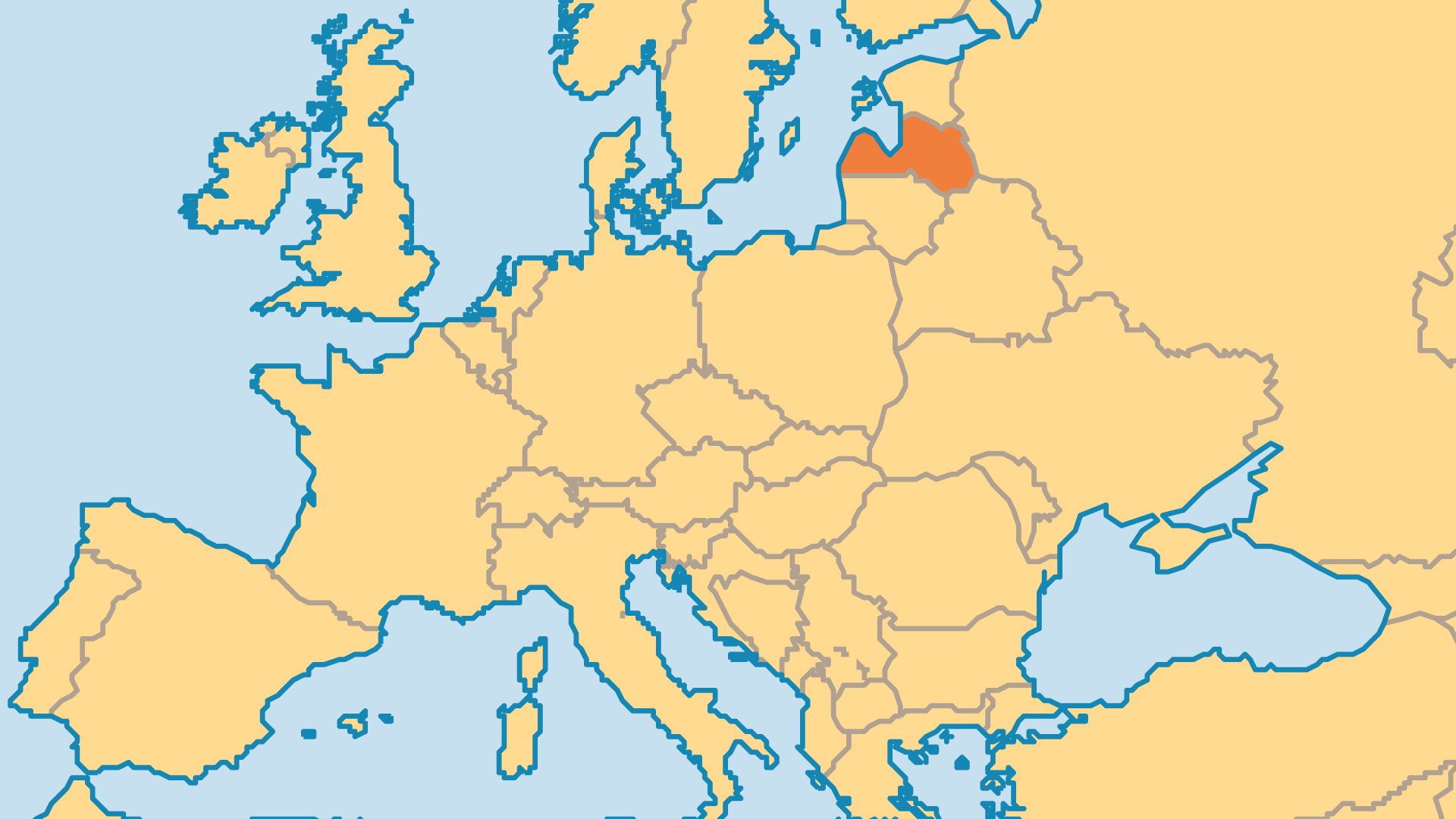 Locator Map for Latvia