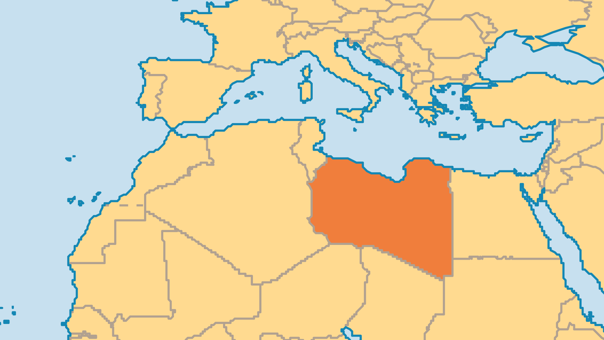 Locator Map for Libya