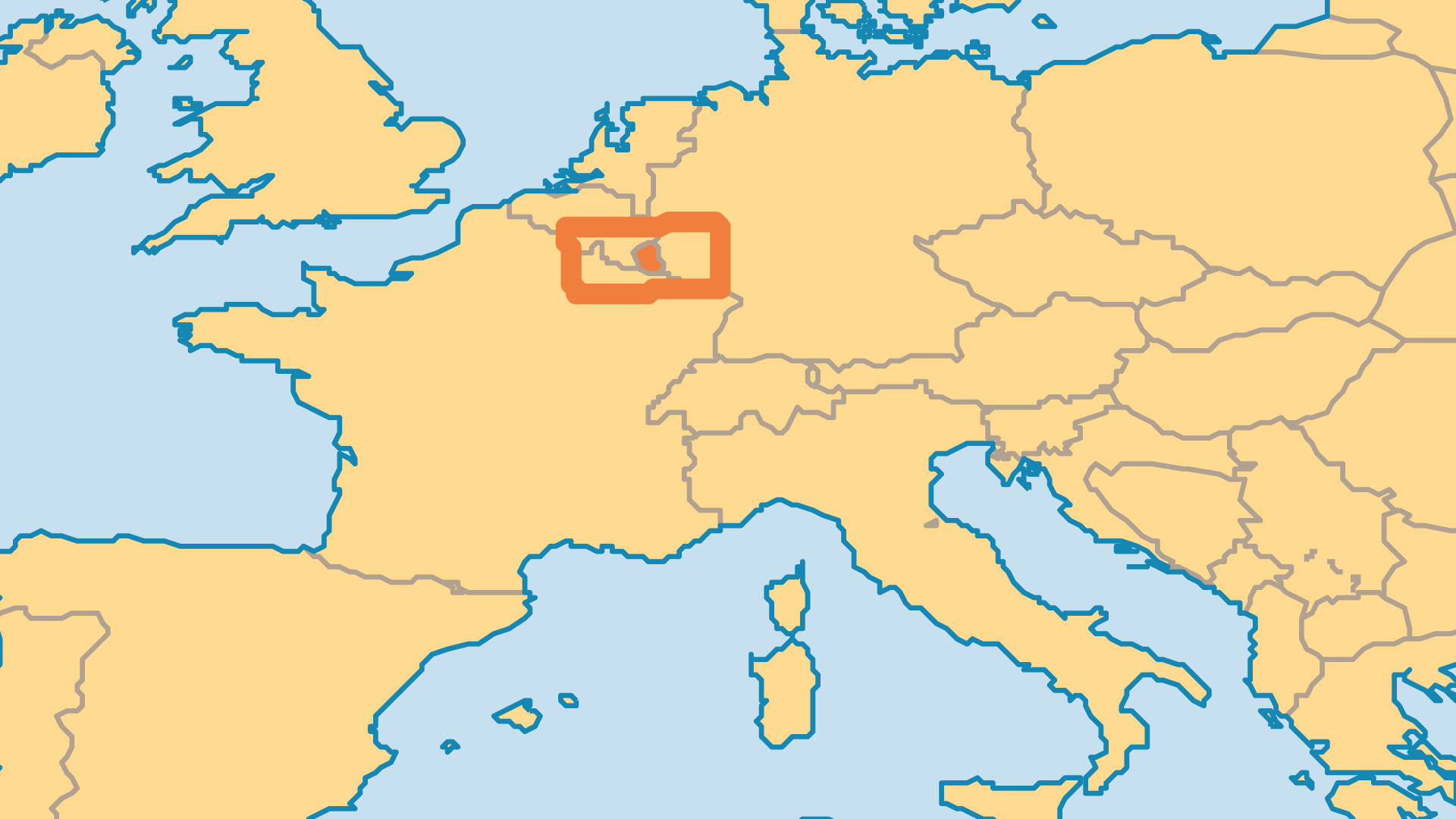 Locator Map for Luxembourg