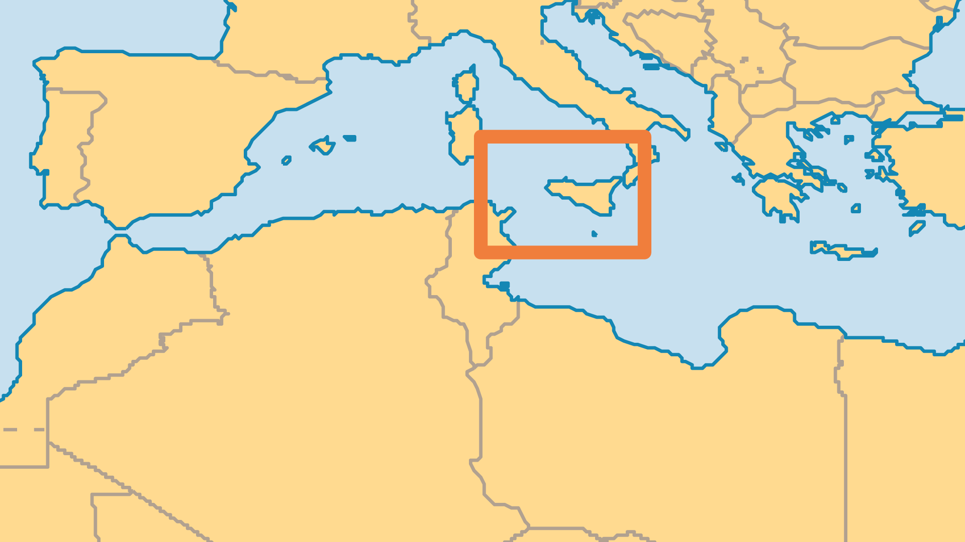 Locator Map for Malta