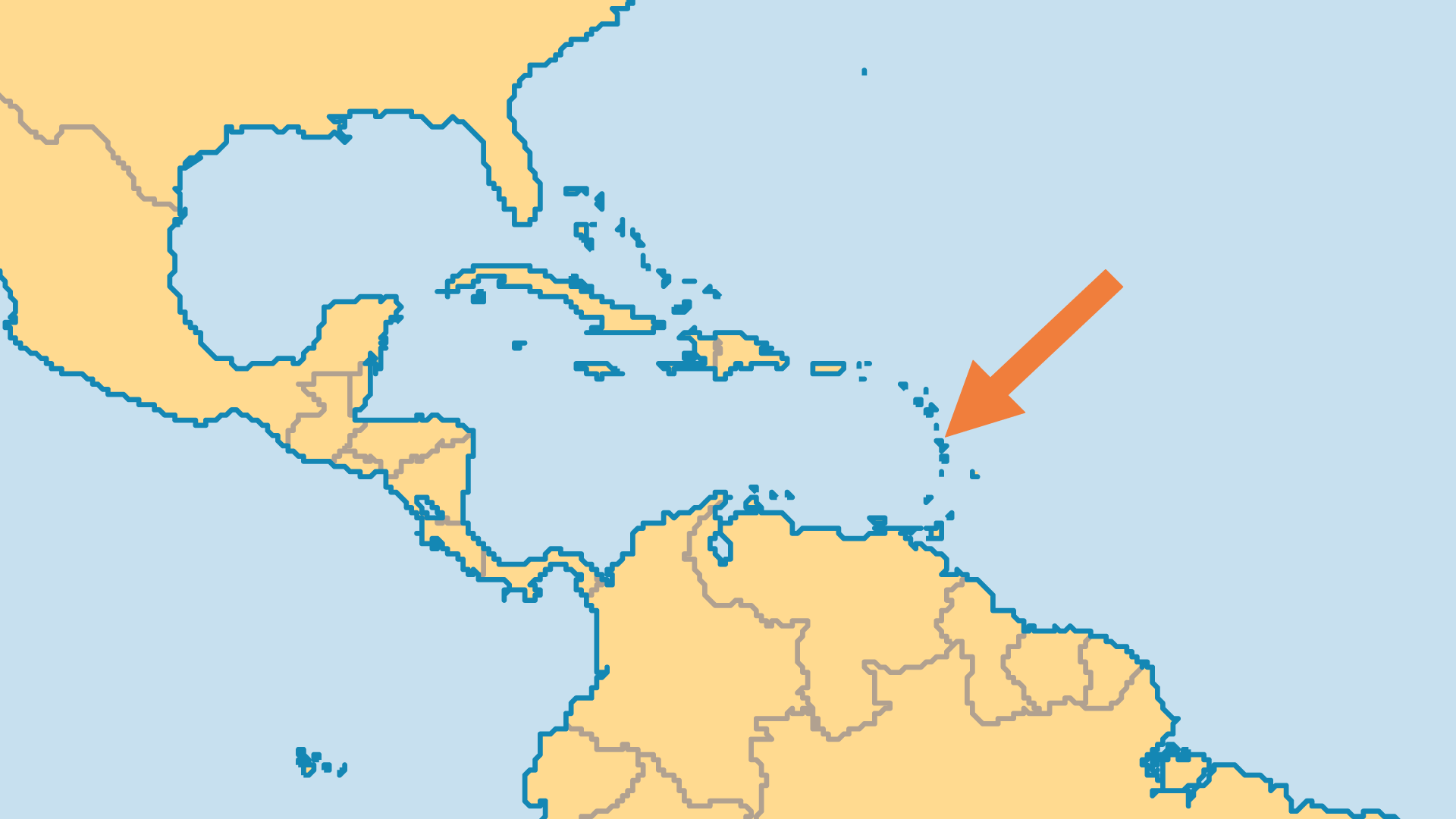 Locator Map for Martinique