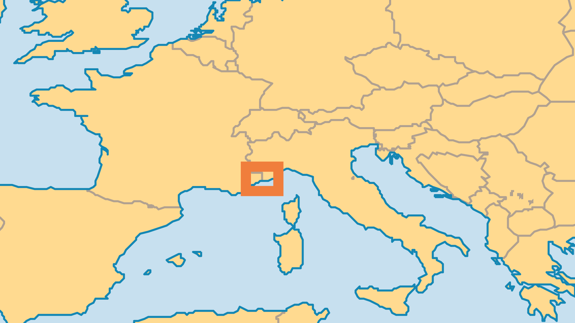 Locator Map for Monaco