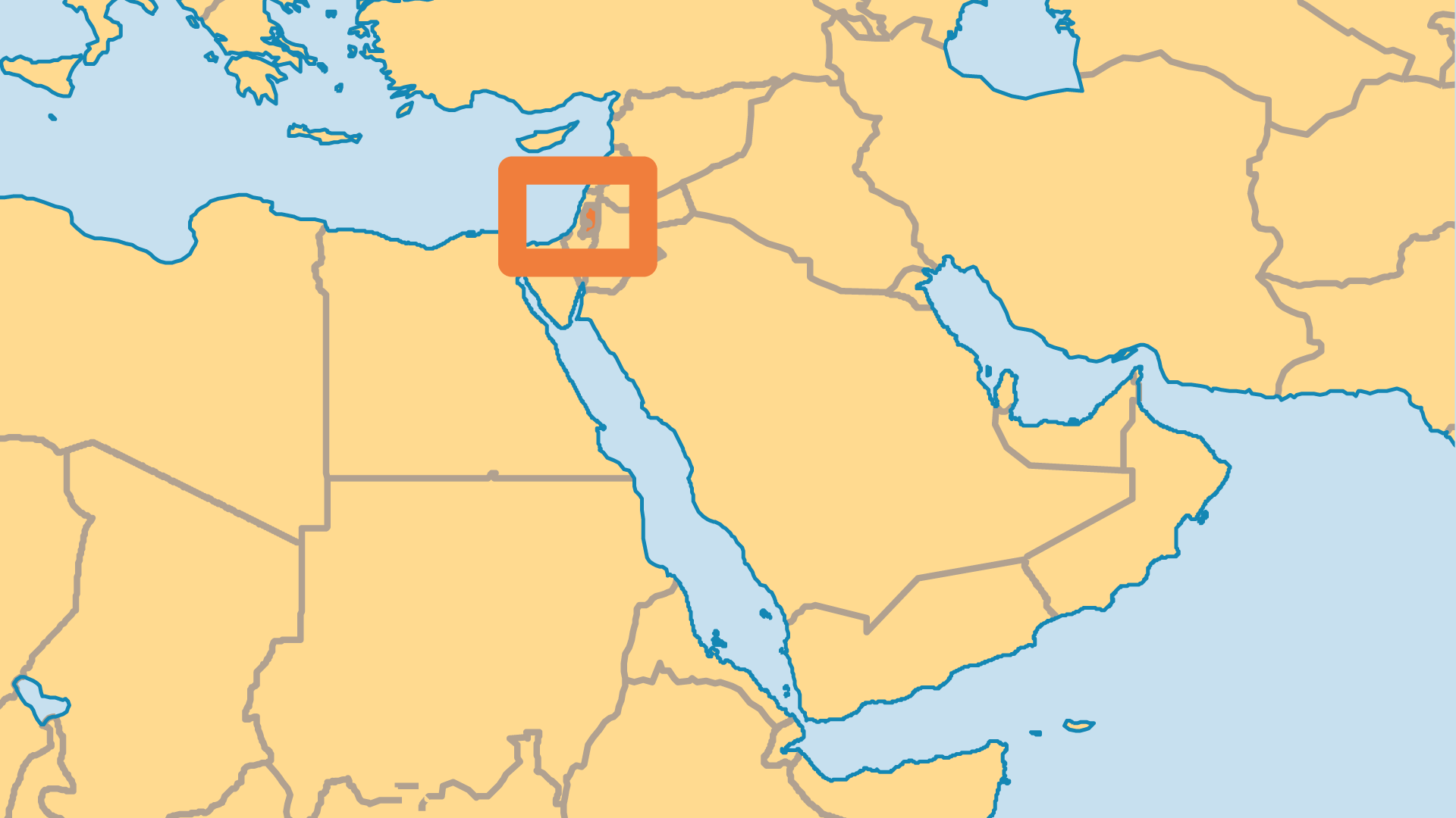 Locator Map for Palestine