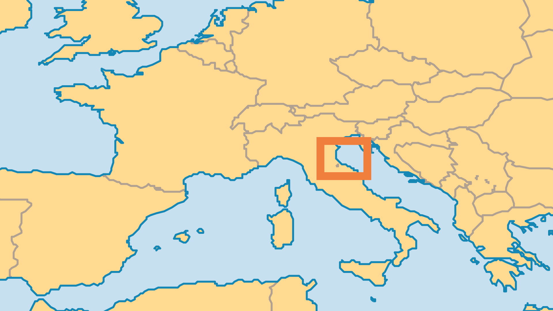 Locator Map for San Marino