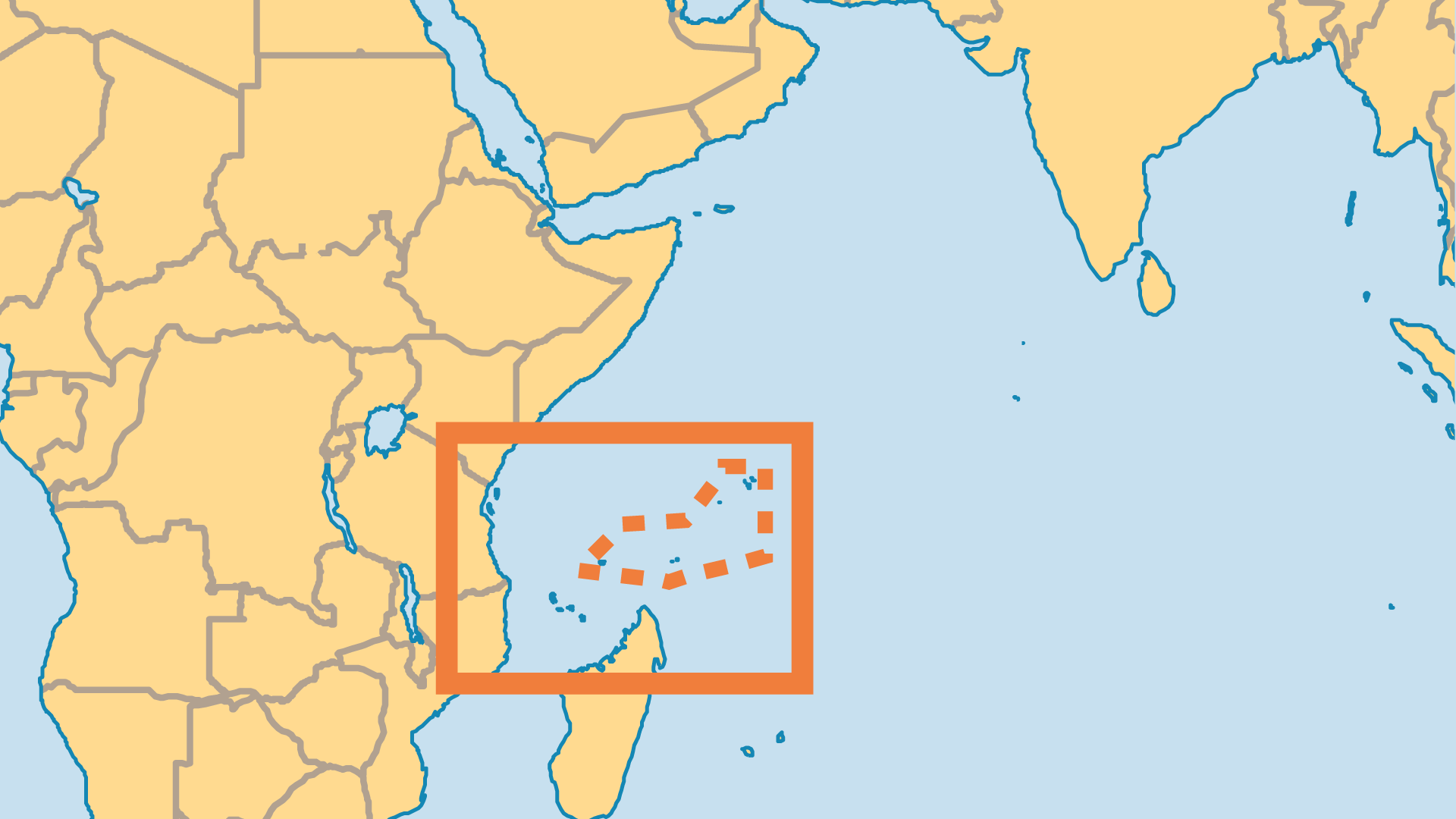 Locator Map for Seychelles