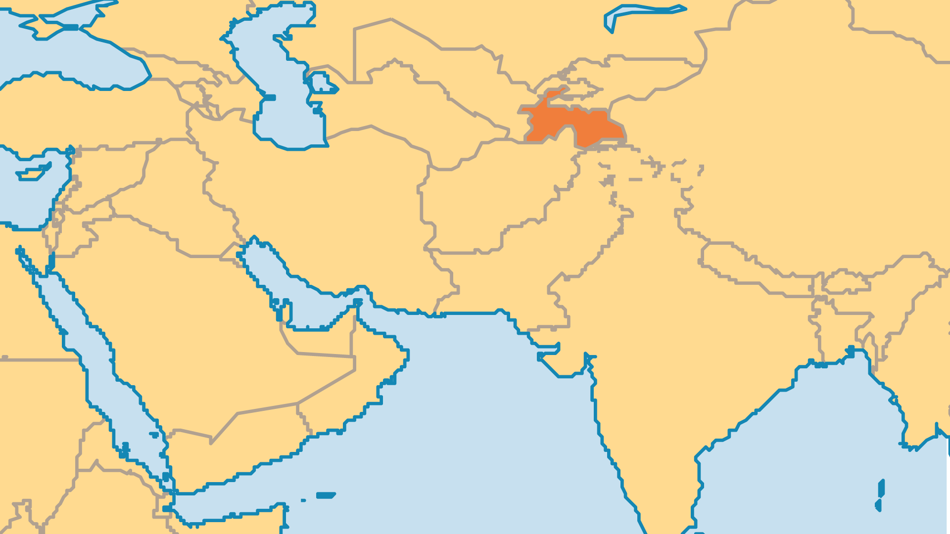 Locator Map for Tajikistan