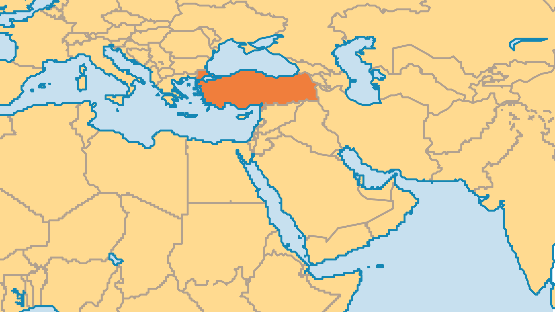Locator Map for Turkey