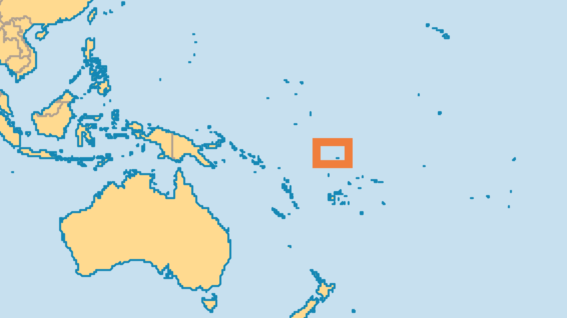 Locator Map for Tuvalu
