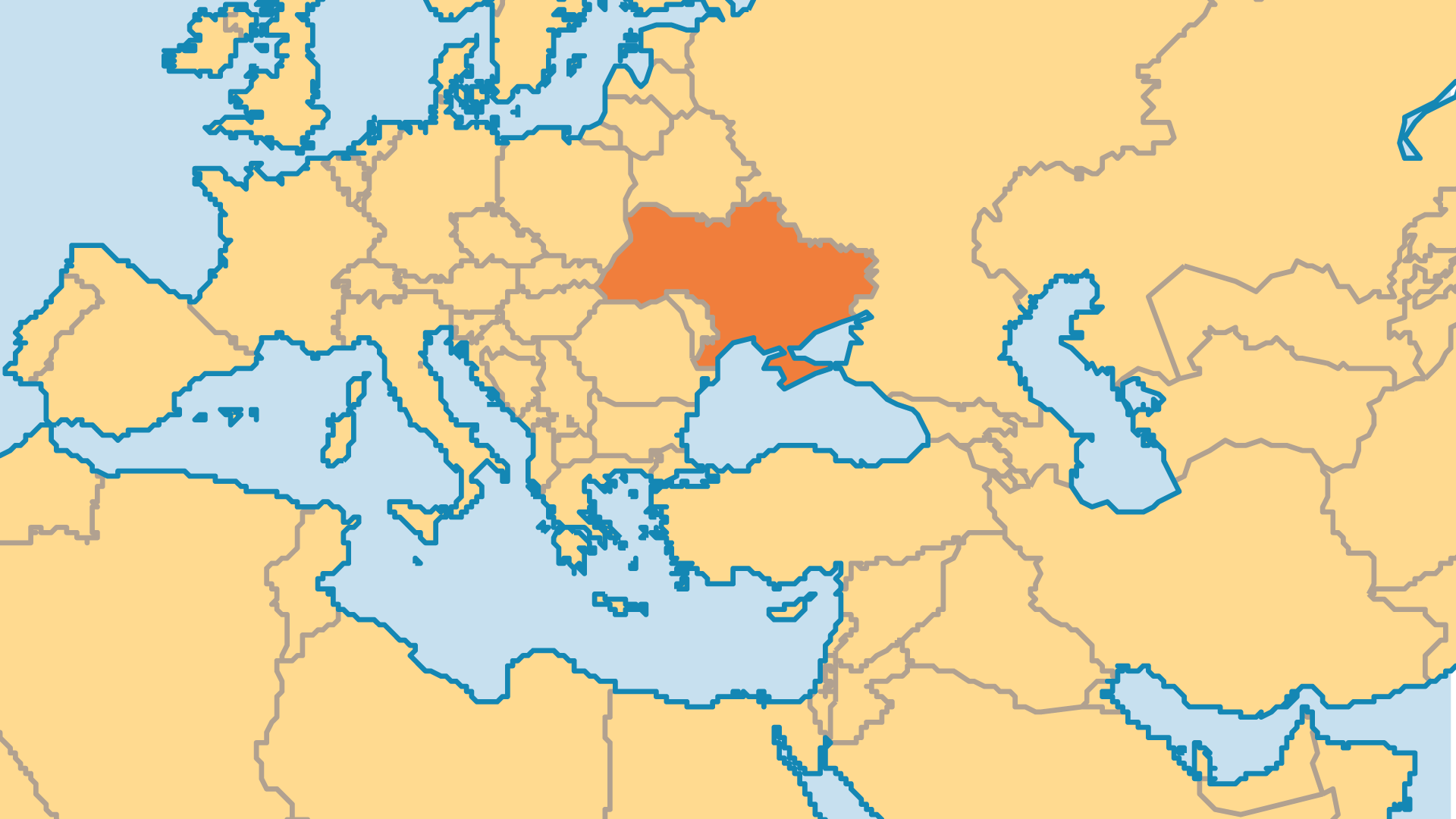 Locator Map for Ukraine