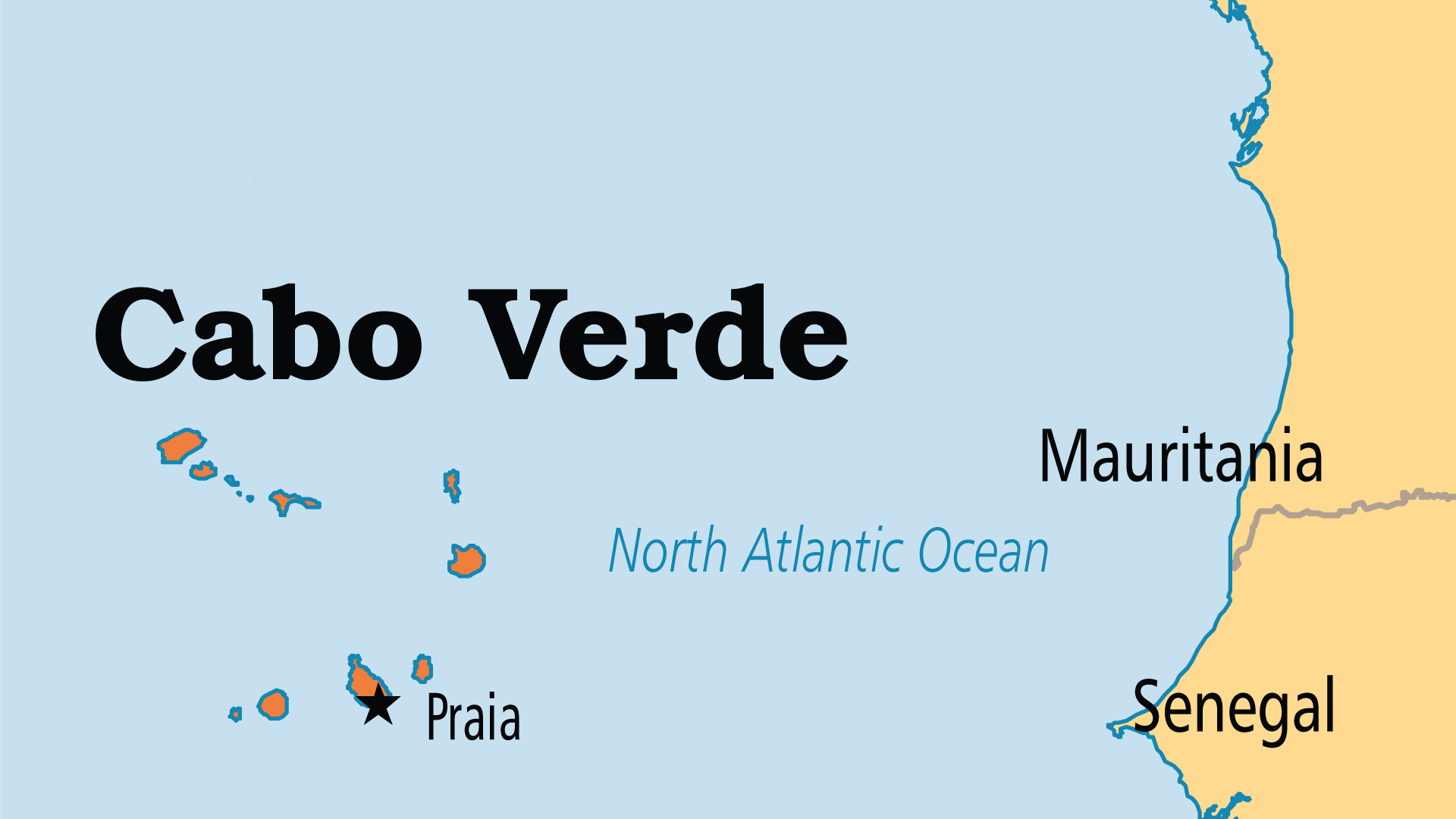 Map of Cabo Verde
