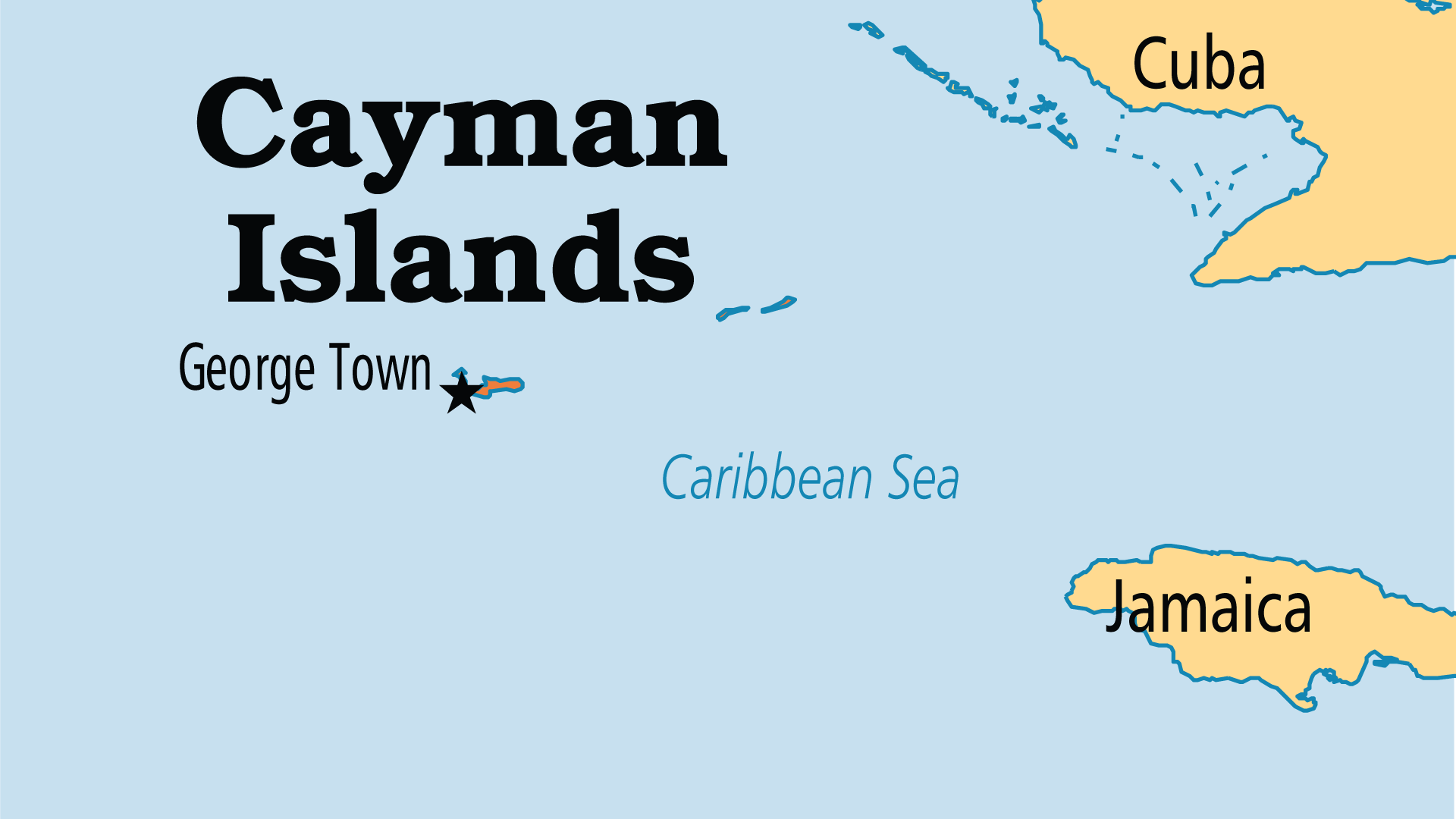 Map of Cayman Islands