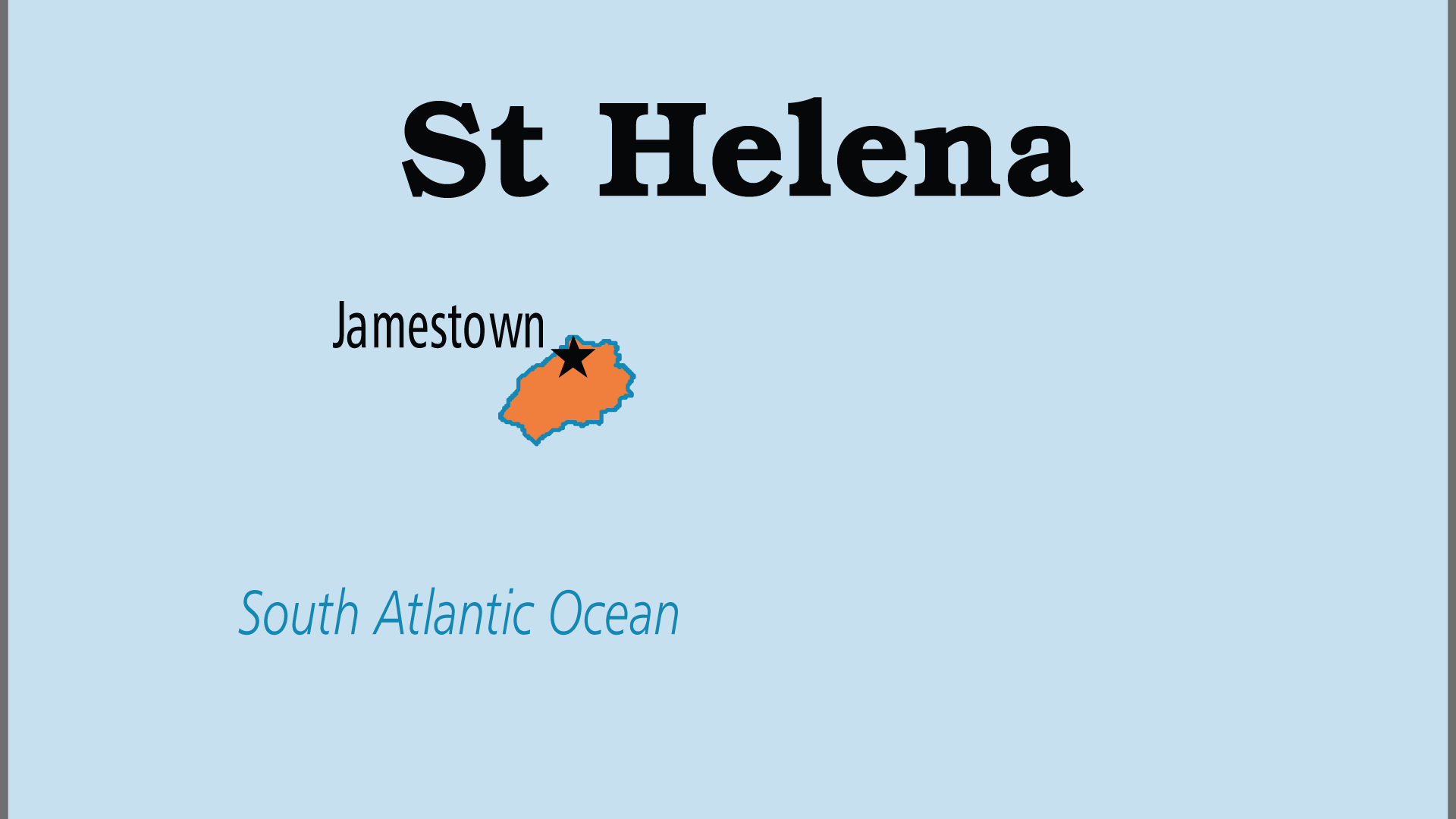 Map of Saint Helena
