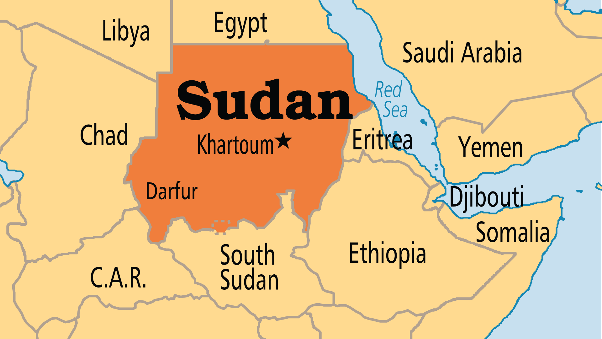 Map of South Sudan