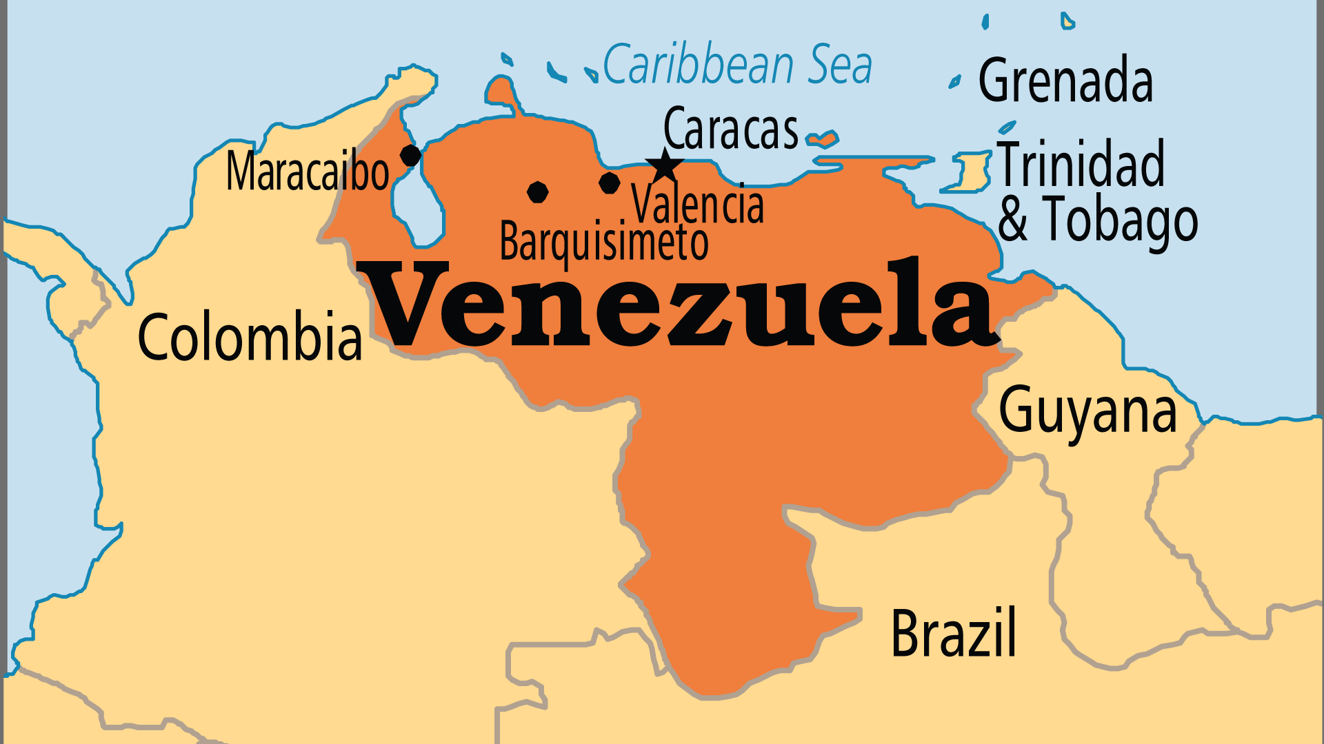 Show Me Venezuela On A Map Venezuela - Operation World